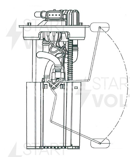 Модуль топливного насоса для автомобилей Chery QQ6 (06-) 1.3i