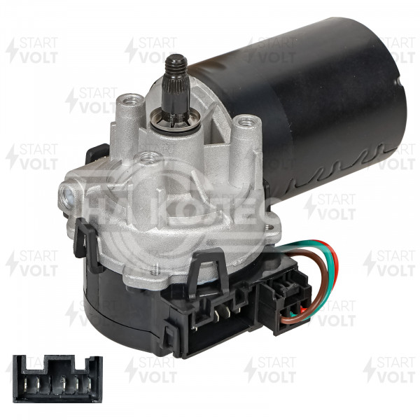 Моторедуктор стеклоочистителя для автомобилей Fiat/Citroen Ducato (02-)/Jumper (02-) (передний)