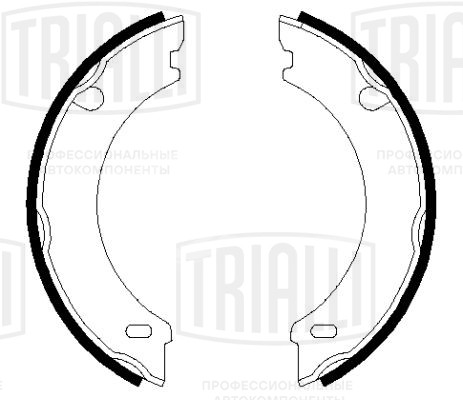 Колодки тормозные барабанные стояночного тормоза для автомобилей Volvo 940/960 (95-) 160x23