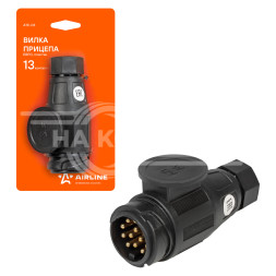 Вилка прицепа 12В 13 контактов ЕВРО пластик