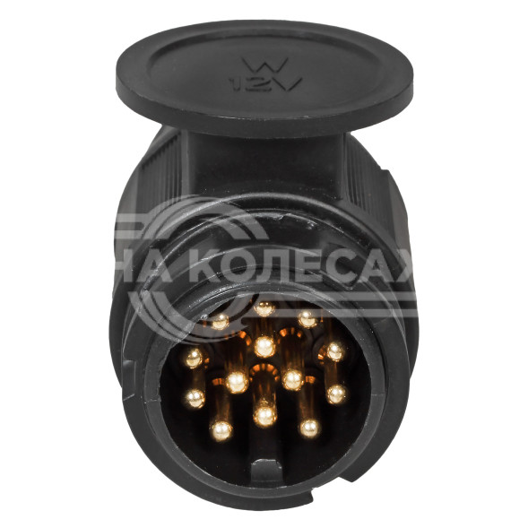 Вилка прицепа 12В 13 контактов ЕВРО пластик