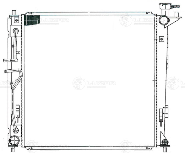 Радиатор охлаждения для автомобилей Sportage III (10-)/iX35 (10-) D AT