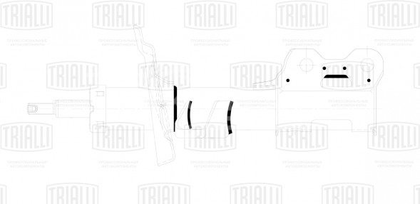 Амортизатор (стойка) передний правый для автомобиля Opel Mokka (13-) 2WD