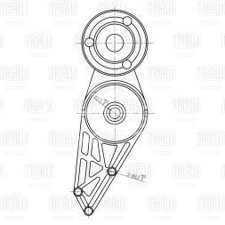 Ролик приводного ремня с натяжным механизмом для автомобиля VW Passat (96-) 1.6i/1.8T/2.0i
