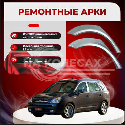 Ремонтные задние арки KIA Carens 2
