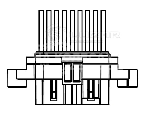 Резистор электровентилятора отопителя для автомобилей УАЗ 3163 &quot;Патриот&quot; (05.2012) A/C (тип Sanden)