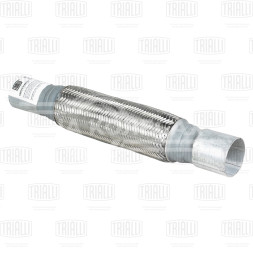 Переходник 50/55 L=400 под хомут с виброкомпенсатором 50х250 (нержавеющая алюминизированная сталь)