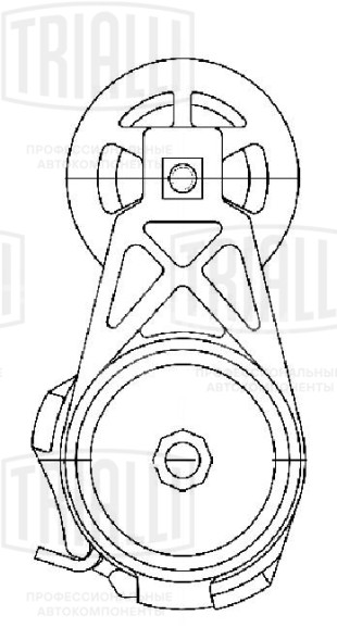 Ролик приводного ремня для автомобилей ГАЗ 33106 Валдай/ПАЗ 3205/FOTON (дв. Cummins ISF 3.8) (с натяжным механизмом)