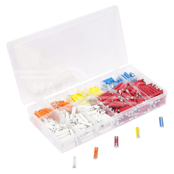 Предохранители &quot;цилиндрические&quot; в пласт.коробке (360 шт. 5-25А)