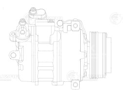Компрессор кондиционера для автомобилей X3 (E83) (04-)/3 (E46) (98-)