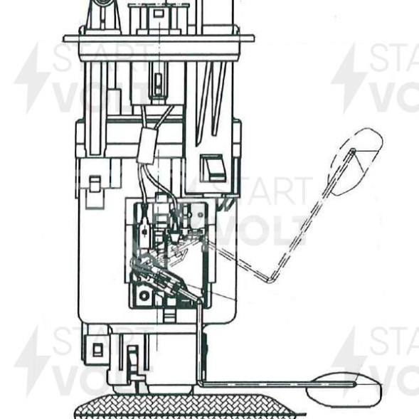 Модуль топливного насоса для автомобилей Hyundai Matrix (01-) 1.6/1.8i (выпуск с 2005 года)