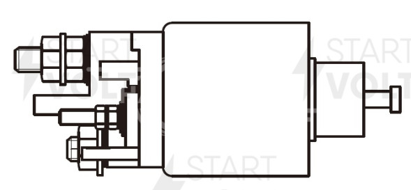 Реле втягивающее стартера для автомобилей Лада Largus (12-)/Renault Logan II (12-) 1.6i K7M
