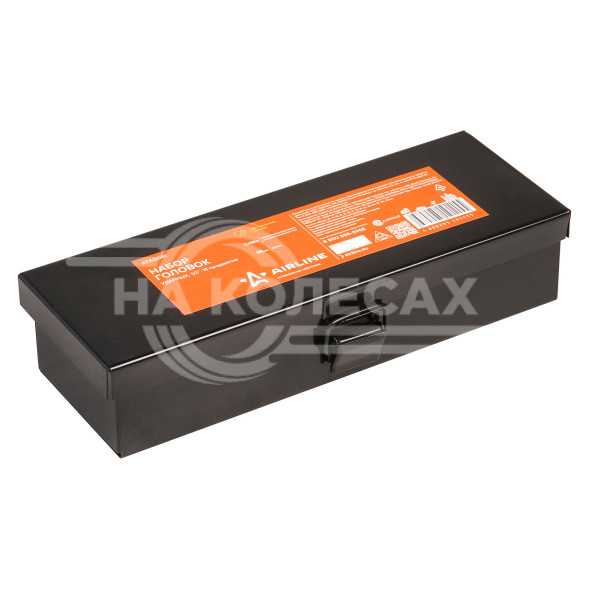 Набор головок ударных 1/2&quot; 38мм 15пр. (10-32мм) мет. кейс