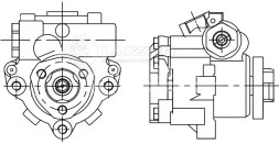 Насос ГУР для автомобилей VW Transporter T4 (90-) 1.9D/2.0i/2.4D/2.5D