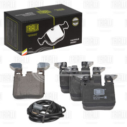 Колодки тормозные для автомобилей BMW 1 (F20/21) (11-) / 3 (F30/31) (11-) дисковые задние (M Sport) в комплекте с датчиком износа