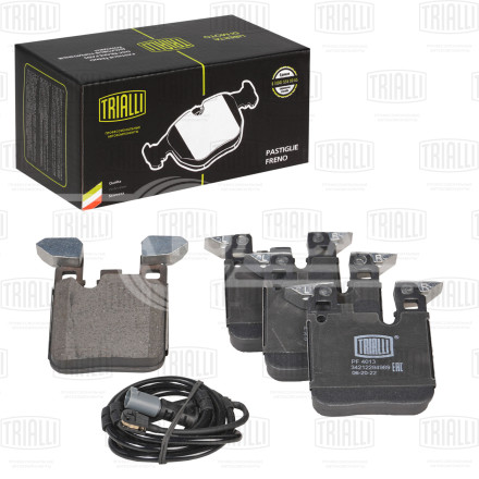 Колодки тормозные для автомобилей BMW 1 (F20/21) (11-) / 3 (F30/31) (11-) дисковые задние (M Sport) в комплекте с датчиком износа