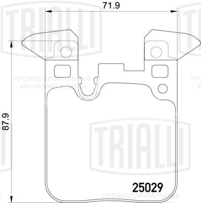 Колодки тормозные для автомобилей BMW 1 (F20/21) (11-) / 3 (F30/31) (11-) дисковые задние (M Sport) в комплекте с датчиком износа