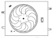 Электровентилятор охлаждения для автомобилей Changan CS35 (13-) 1.6 (с кожухом и резистором)