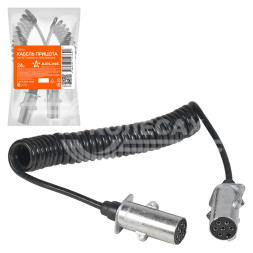 Кабель прицепа 24В тип-N 7 контактов 4,5м (металл)