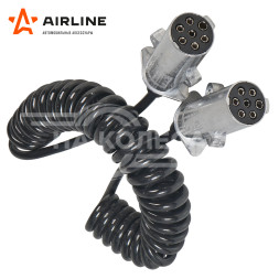 Кабель прицепа 24В тип-N 7 контактов 4,5м (металл)