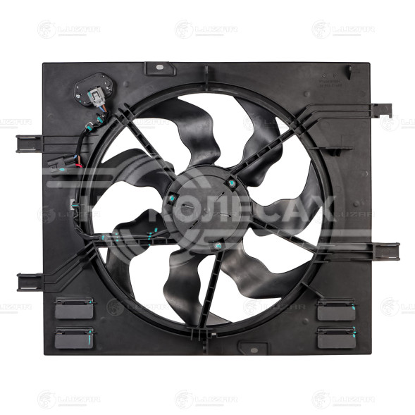 Электровентилятор охлаждения для автомобилей Geely Atlas (16-) 1.8T/2.0i/2.4i (с кожухом и резистором)