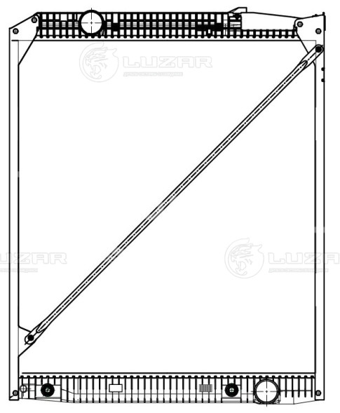 Радиатор охлаждения для автомобилей Actros MP1 (96-)/MP2/MP3 (03-) (высота сердцевины 902мм)
