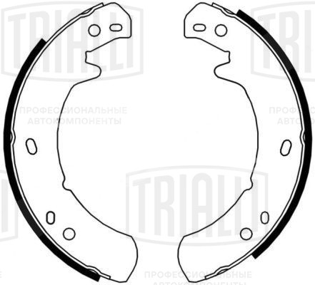 Колодки тормозные барабанные стояночного тормоза для автомобилей Land Rover Range Rover (94-) 254x70