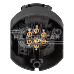 Розетка фаркопа 12В 7 контактов пластик