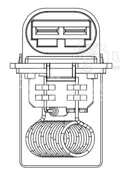 Резистор электровентилятора охлаждения для автомобилей Renault Fluence (10-)/Megane III (08-)