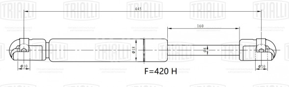 Амортизатор (упор) крышки багажника для автомобиля Suzuki SX4 (06-)