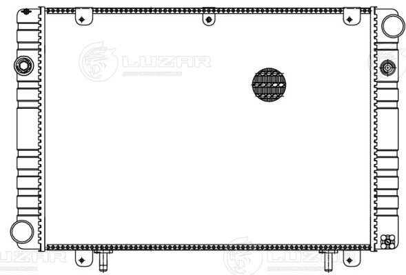 Радиатор охлаждения алюминиевый для автомобилей ГАЗ 3302 ГАЗель/Соболь (99-) (сборный)