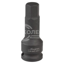 Головка ударная торцевая 1/2&quot; DR внешний шестигранник H17 L=78 мм