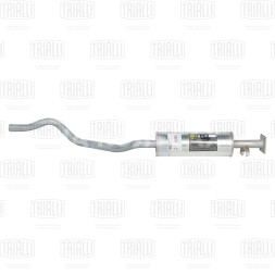 Глушитель для автомобилей Daewoo Nexia (95-) дополнительный (резонатор) короткий под катализатор без отверстий (алюминизированная сталь)