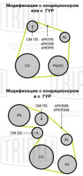 Ролик привод. ремня для автомобилей Лада 2110 A/C (только ролик) (CM 170)
