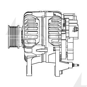 Генератор для автомобилей VAG Octavia I (00-) 1.6i/1.8T/Golf IV (00-) 1.4i/1.6i 70A