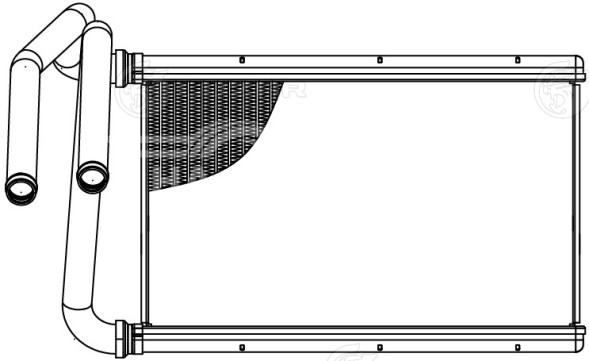 Радиатор отопителя для автомобилей Kia Sorento I (06-) (тип Dowoon)
