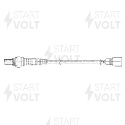 Датчик кислородный для автомобилей Toyota Camry V50 (11-) 2.0i/2.5i после катализатора 320 мм