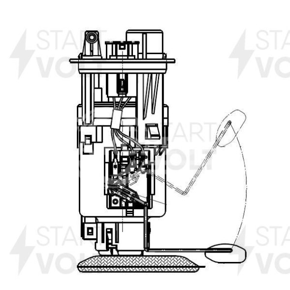 Модуль топливного насоса для автомобилей Hyundai Matrix (01-) 1.6/1.8i выпуск до 2005г.