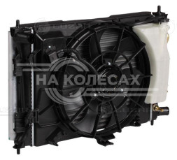 Блок охлаждения (радиатор+конденсор+вентилятор) для автомобилей Solaris (10-)/Rio (10-) 1.4i/1.6i 4AT
