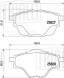 Колодки тормозные для автомобилей Peugeot 308 II (13-)/3008 (16-) (тормозные диск D=290мм) дисковые задние