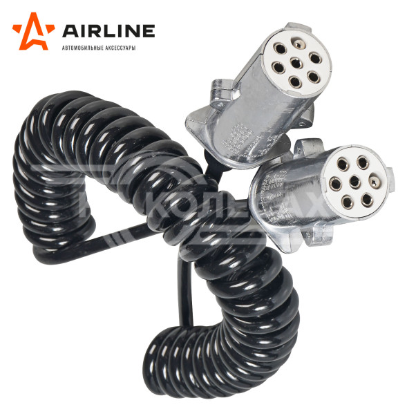 Кабель прицепа 24В тип-S 7 контактов 4,5м (металл)