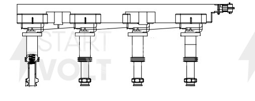 Катушка зажигания для автомобилей Opel Vectra C (02-)/Zafira B (05-) 2.2i