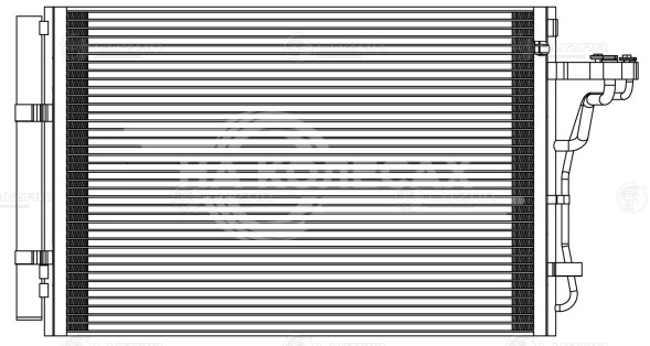 Радиатор кондиционера для автомобилей Soul II (14-) 1.6i/2.0i