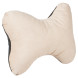 Подушка-косточка на подгол. &quot;Алькантара&quot;, ткань, 1 шт., бежевая