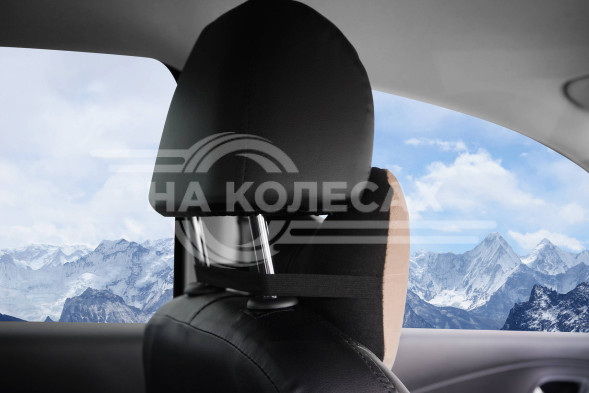 Подушка-косточка на подгол. &quot;Алькантара&quot;, ткань, 1 шт., бежевая