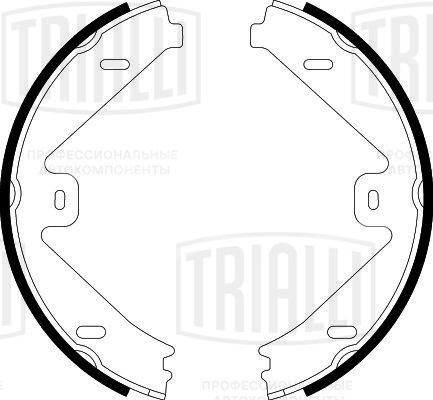 Колодки тормозные барабанные стояночного тормоза для автомобилей Mercedes E (W212) (09-) 180x25