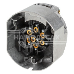 Розетка фаркопа 12В 7 контактов металл