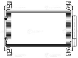 Радиатор кондиционера для автомобилей УАЗ 3163 Патриот (09.2016-) А/С
