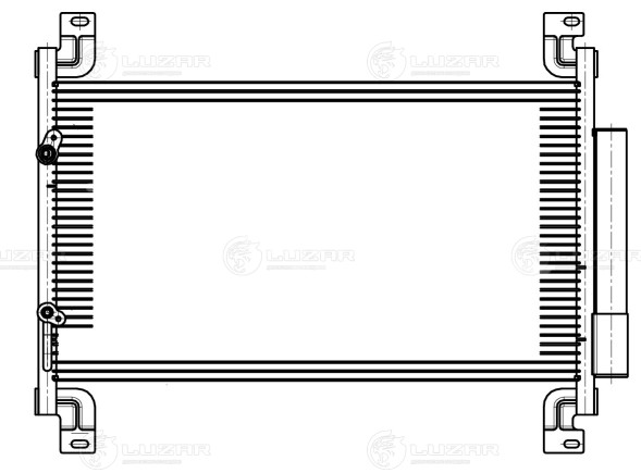 Радиатор кондиционера для автомобилей УАЗ 3163 Патриот (09.2016-) А/С