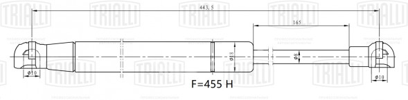Амортизатор (упор) крышки багажника для автомобиля Toyota Auris (07-)